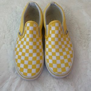 Yellow checkered vans